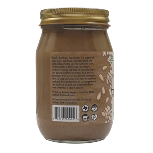 Organic Raw Sprouted Unsalted Sunflower Seed Butter 16oz