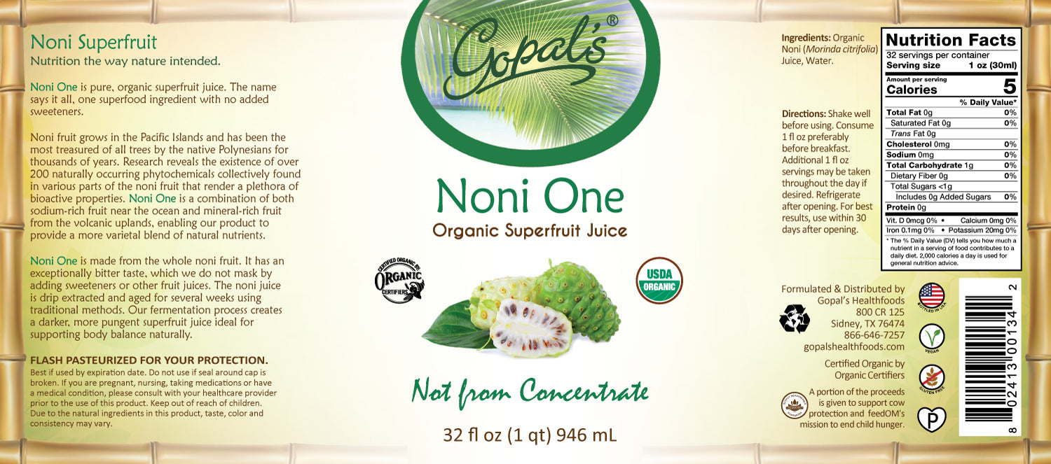Noni One Organic Superfruit Juice 32oz