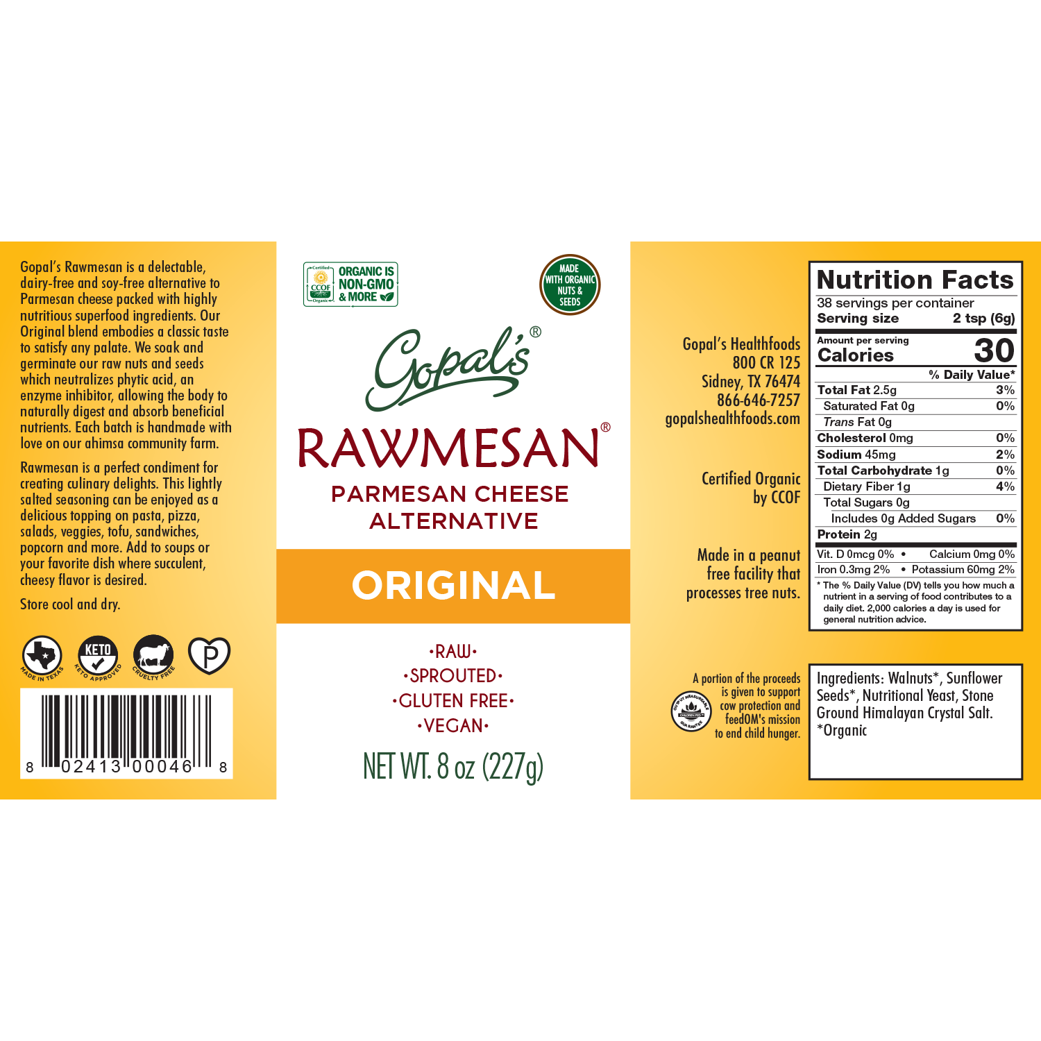 Original Rawmesan® 8oz