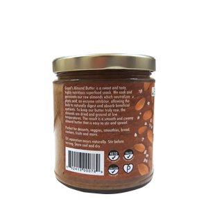 Organic Raw Sprouted Salted Almond Butter 8oz