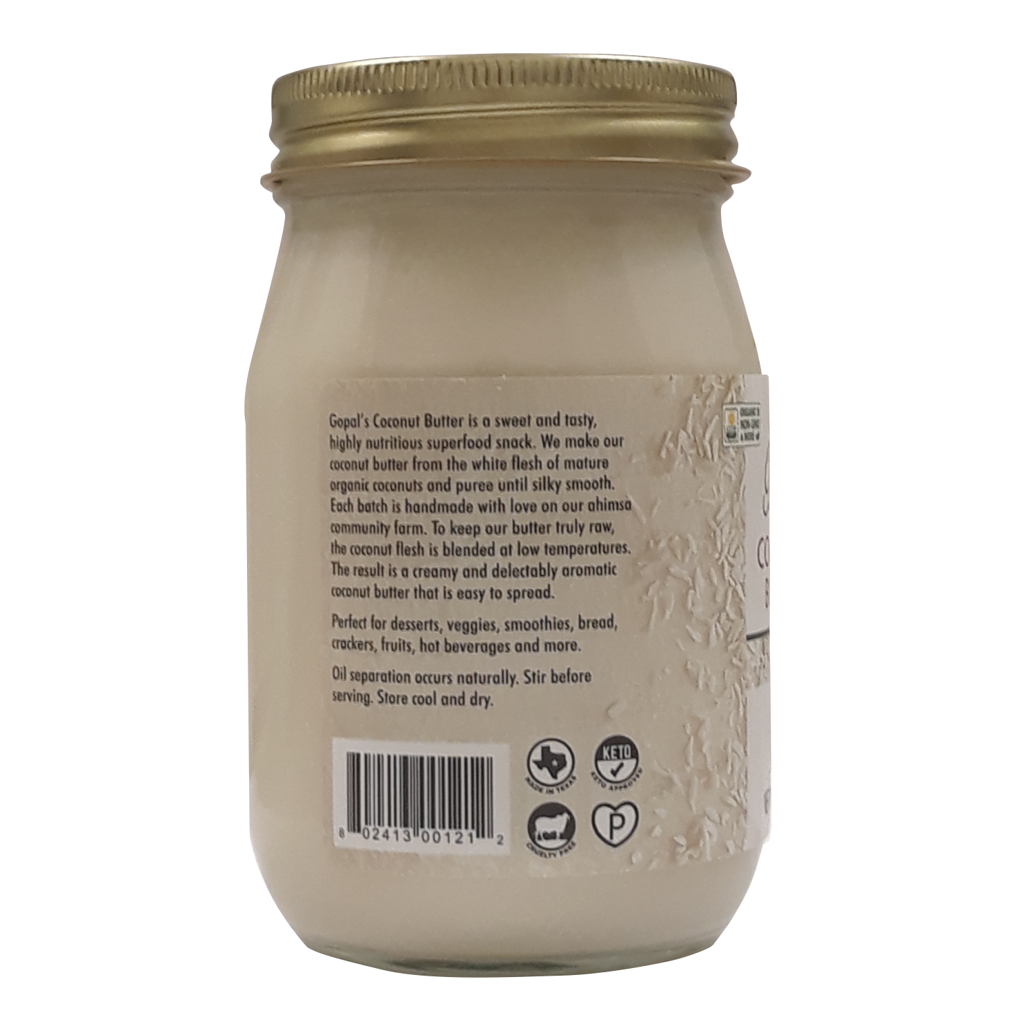 Organic Raw Coconut Butter 16oz